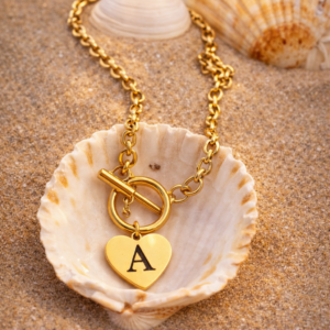 Collar inicial Apolonia dorado