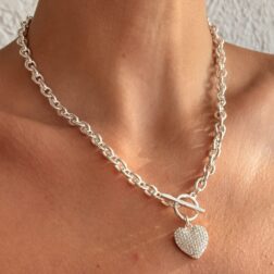 Collar corazón Plata