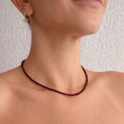 Collar Cristal Rubí