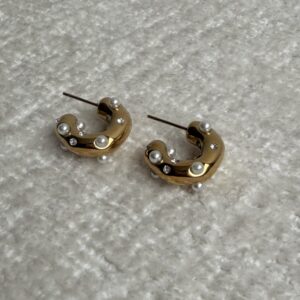 Aros perlitas y brillo